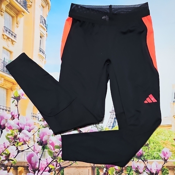 Adidas Aeroready Black and Red Pants Tiro Soccer Size Small - Picture 3 of 7